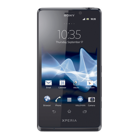 Sony Xperia T LT30p Guide De L'utilisateur
