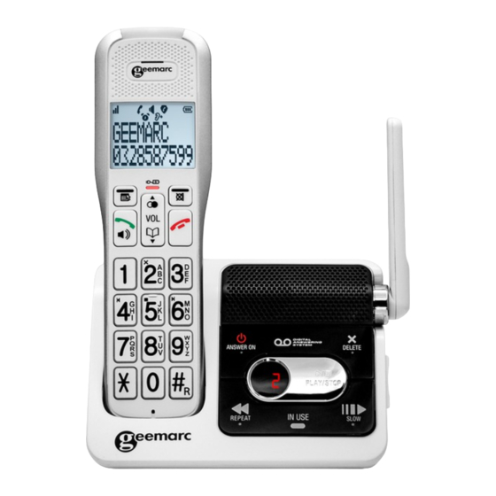 Geemarc AMPLIDECT 595 ULE Notice D'utilisation