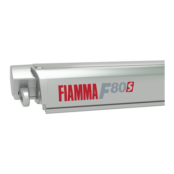 Fiamma PLUS F80s Instructions De Montage Et Mode D'emploi