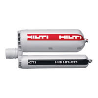 Hilti HIT-CT 1 Mode D'emploi