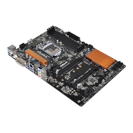 ASROCK Z170 Pro4S Mode D'emploi