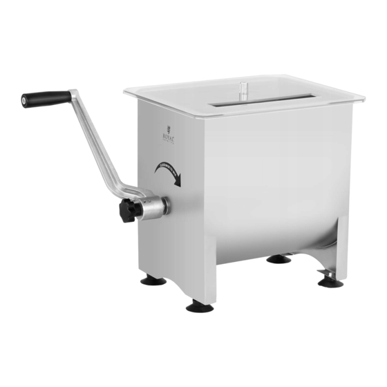 Royal Catering MIXER 16L Manuel D'utilisation