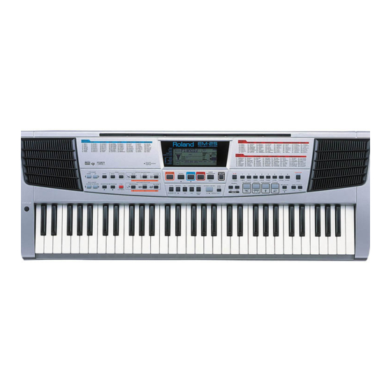 Roland EM-25 Manuel D'utilisation