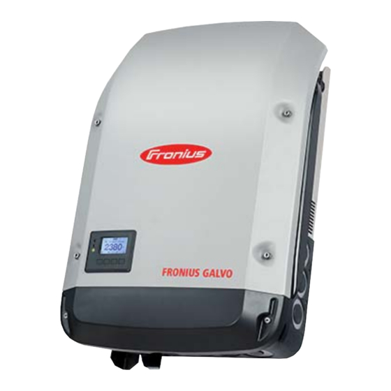 Fronius Galvo 1.5-1 208-240 Instructions De Service