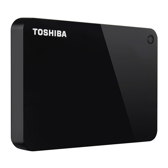 Toshiba CANVIO ADVANCE Serie Manuel De L'utilisateur