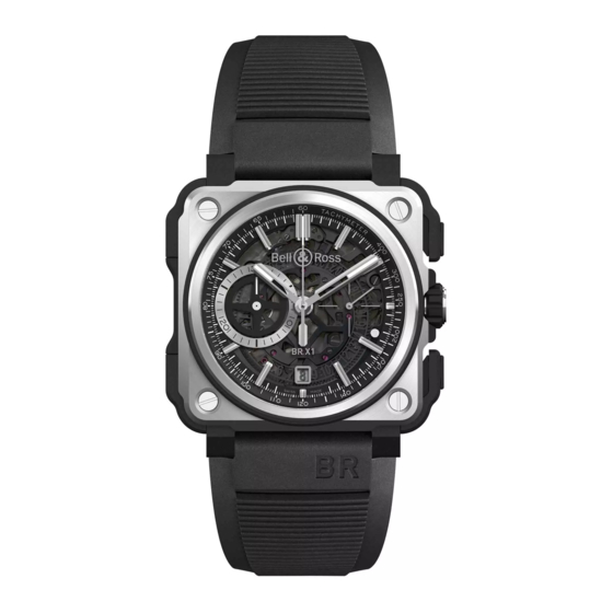 Bell & Ross BR-X1 CHRONOGRAPH Notice Technique