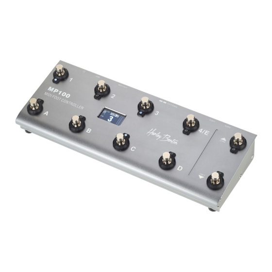 Harley Benton MP-100 Notice D'utilisation