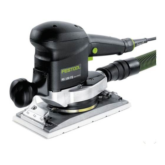 Festool RS 100 CQ Notice D'utilisation D'origine