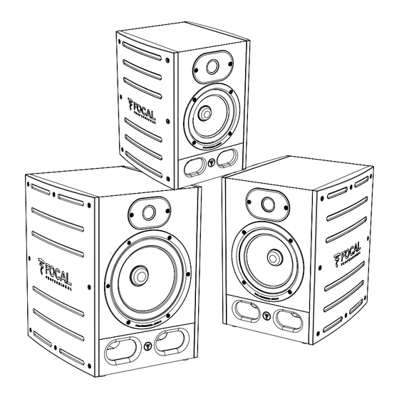 Focal Professional Alpha Série Manuel D'utilisation