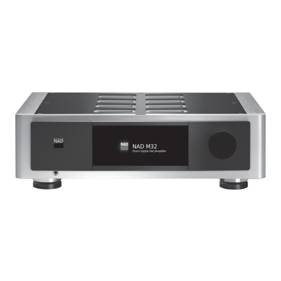 NAD DAC DirectDigital M32 Manuel D'installation