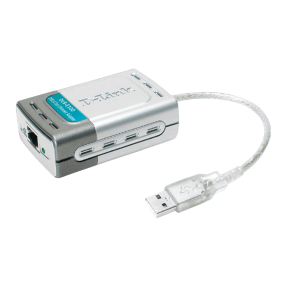 D-Link DUB-E100 Guide D'installation