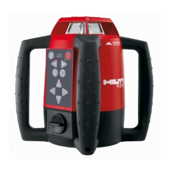 Hilti PR 25 Mode D'emploi