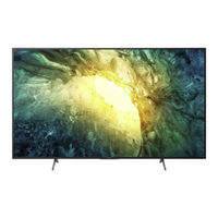 Sony BRAVIA KD-49X7500H Guide De Référence