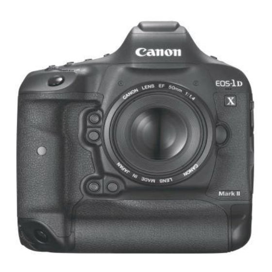 Canon EOS-1D X Mark II Mode D'emploi