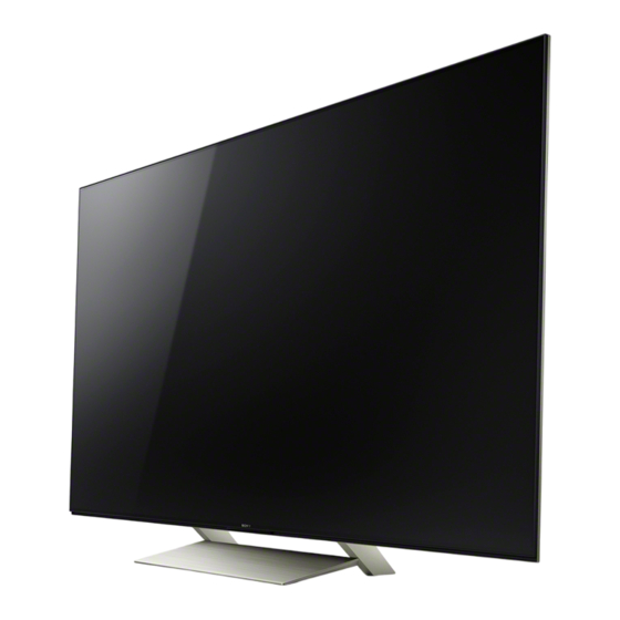 Sony BRAVIA KD-65XE93 Serie Guide D'installation