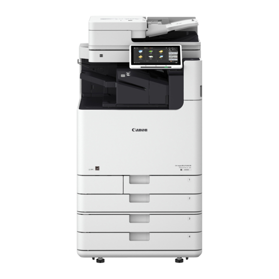 Canon imageRUNNER ADVANCE DX 6870i Foire Aux Questions