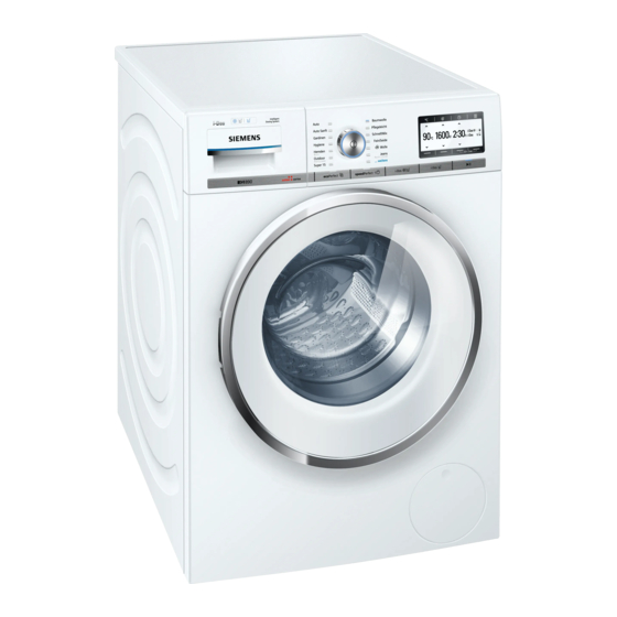 Siemens WM16Y891CH Notice D'utilisation Et D'installation