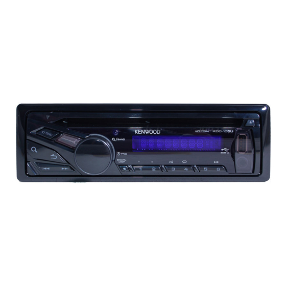 Kenwood KDC-105U Mode D'emploi