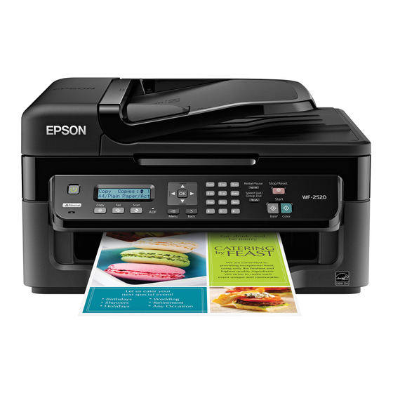 Epson WF-2520 Guide Rapide