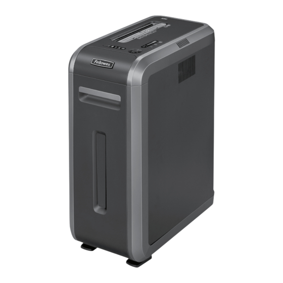 Fellowes Powershred 125Ci Mode D'emploi