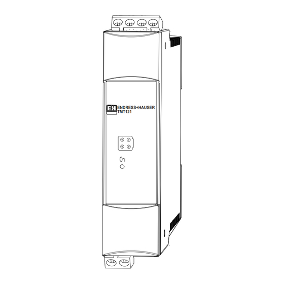 Endress+Hauser iTEMP TMT121 Mode D'emploi