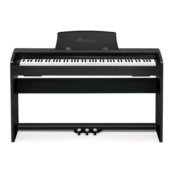 Casio Privia PX-765 Mode D'emploi Complet