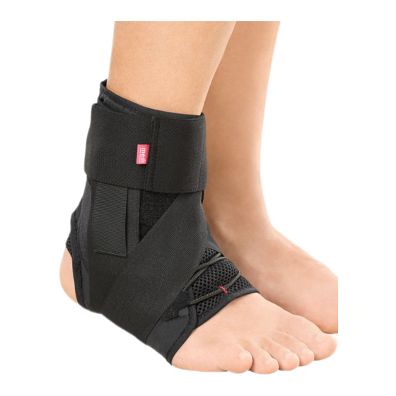 medi Ankle sport brace Mode D'emploi