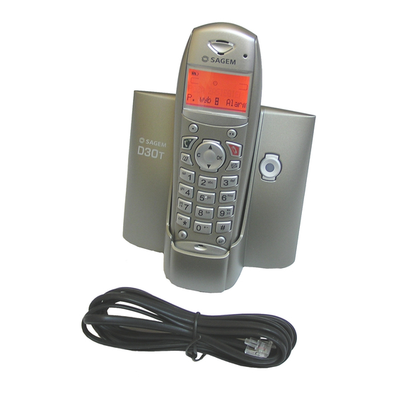 Sagem D30T Manuels