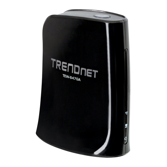 TRENDnet TEW-647GA Guide D'installation Rapide