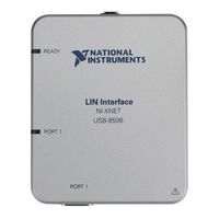 National Instruments USB-8506 Démarrage Rapide