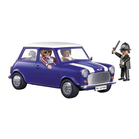 PLAYMOBIL MINI COOPER 70921 Mode D'emploi