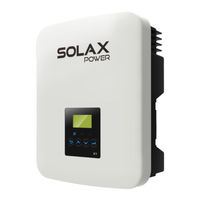 SolaX Power X1-4.6-T-NAU Manuel D'utilisation