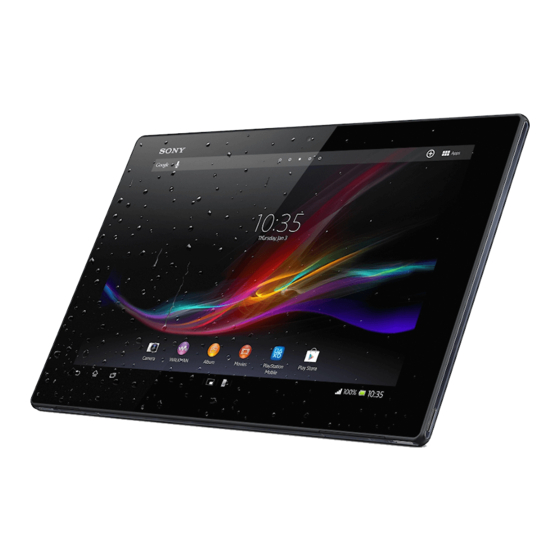 Sony Xperia Z SGP311 Guide De L'utilisateur