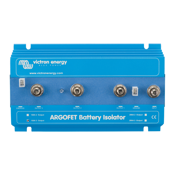 Victron energy ARGO FET 200-3 Guide Rapide