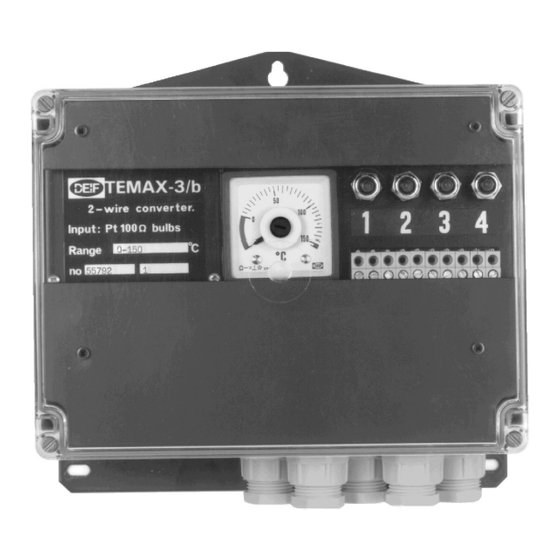 Deif TEMAX-3 Manuel De Maintenance