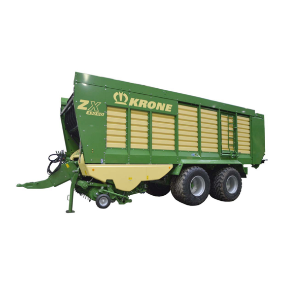 Krone ZX 470 GL Notice D'utilisation Originale