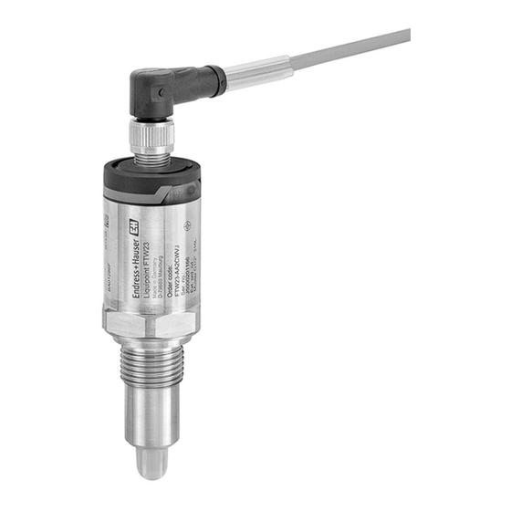Endress+Hauser Liquipoint FTW23 Information Technique