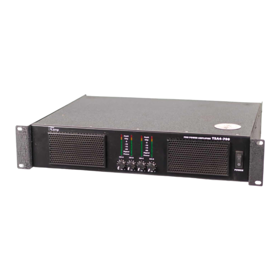 thomann the t.amp TSA 4-700 Notice D'utilisation