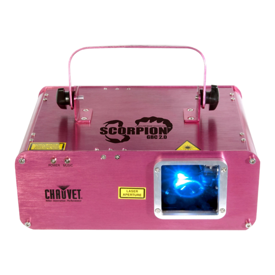 Chauvet Scorpion GBC 2.0 Manuel D'utilisation