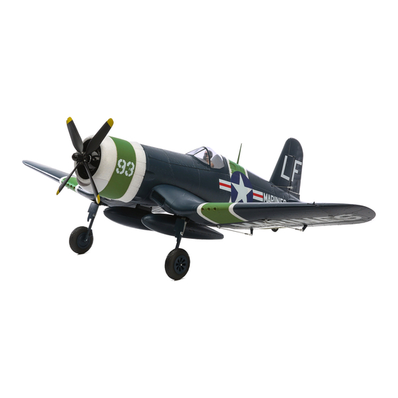 Horizon Hobby F4U-4 Corsair 1.2m Manuel D'utilisation
