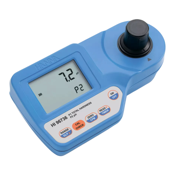 Hanna Instruments HI 96736 Manuel D'utilisation