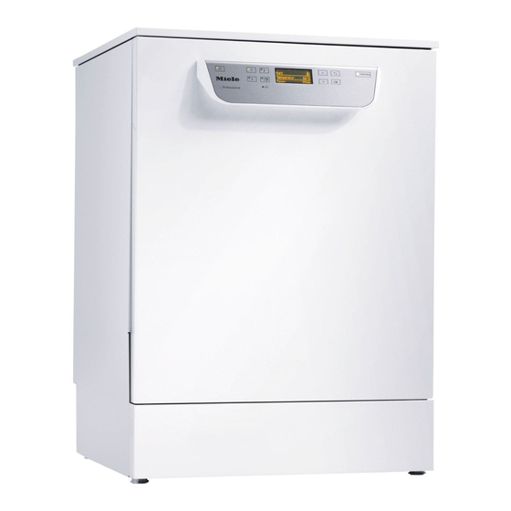 Miele professional PG 8055 Plan D'installation
