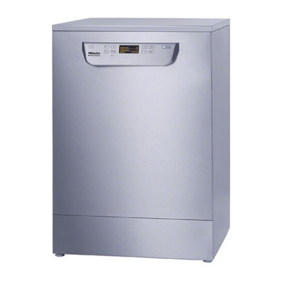 Miele professional PG 8055 Mode D'emploi