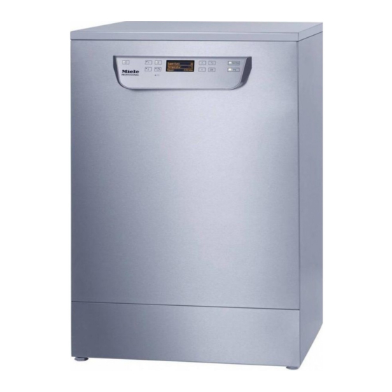 Miele professional PG 8055 Mode D'emploi