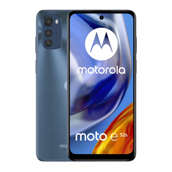 Motorola moto e 32s Guide De L'utilisateur