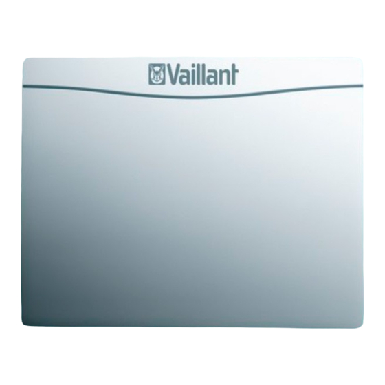 Vaillant EEBus VR 920 Notice D'emploi