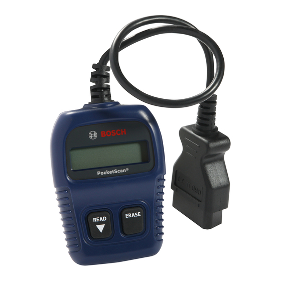 Bosch PocketScan OBD1000 Mode D'emploi