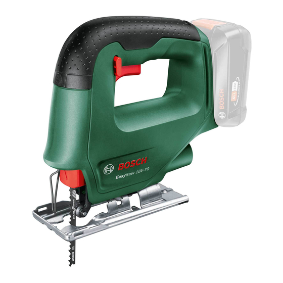 Bosch EasySaw 18V-70 Notice Originale