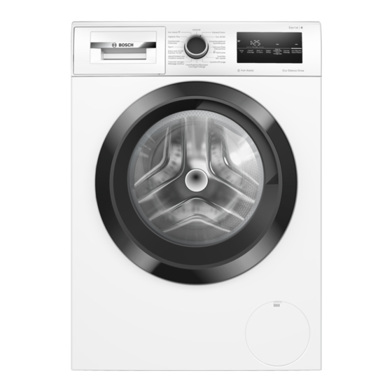 Bosch WAN282V4FG Manuel D'utilisation Et Notice D'installation