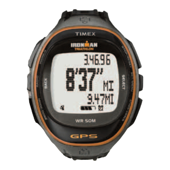 Timex IRONMAN Run Trainer M878 Manuels